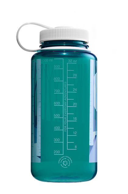 Nalgene 32oz Wide Mouth Sustain Bottle - Negative Landscape Forest (Trout)