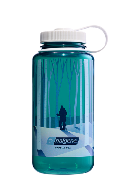Nalgene 32oz Wide Mouth Sustain Bottle - Negative Landscape Forest (Trout)