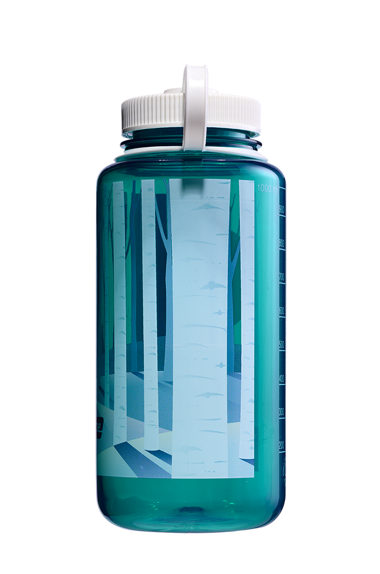 Nalgene 32oz Wide Mouth Sustain Bottle - Negative Landscape Forest (Trout)