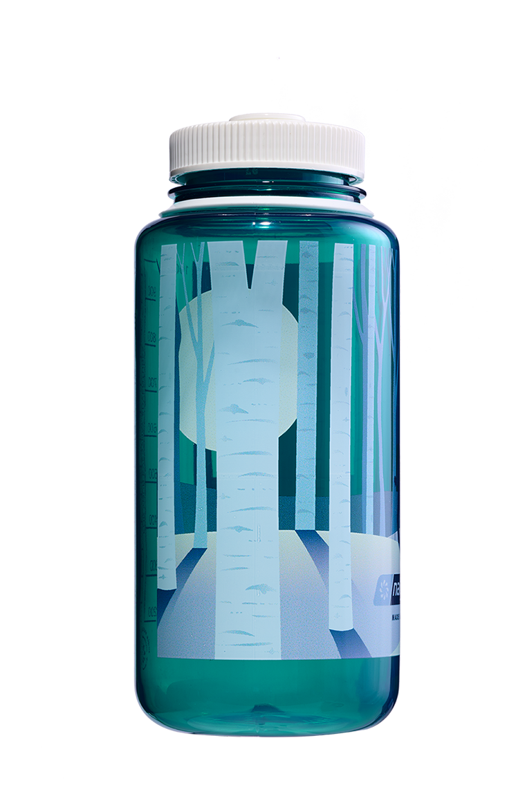 Nalgene 32oz Wide Mouth Sustain Bottle - Negative Landscape Forest (Trout)