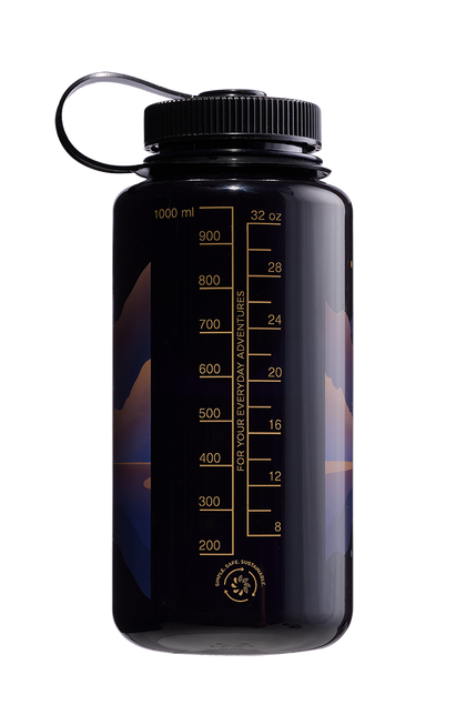 Nalgene 32oz Wide Mouth Sustain Bottle - Negative Landscape Moonset (Odyssey)