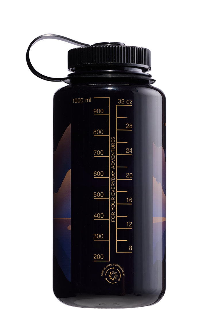 Nalgene 32oz Wide Mouth Sustain Bottle - Negative Landscape Moonset (Odyssey)