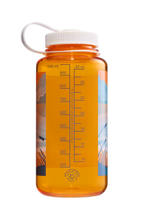 Nalgene 32oz Wide Mouth Sustain Bottle - Negative Landscape Sunset (Clementine)