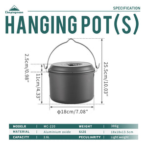 Campingmoon Small Hanging Pot