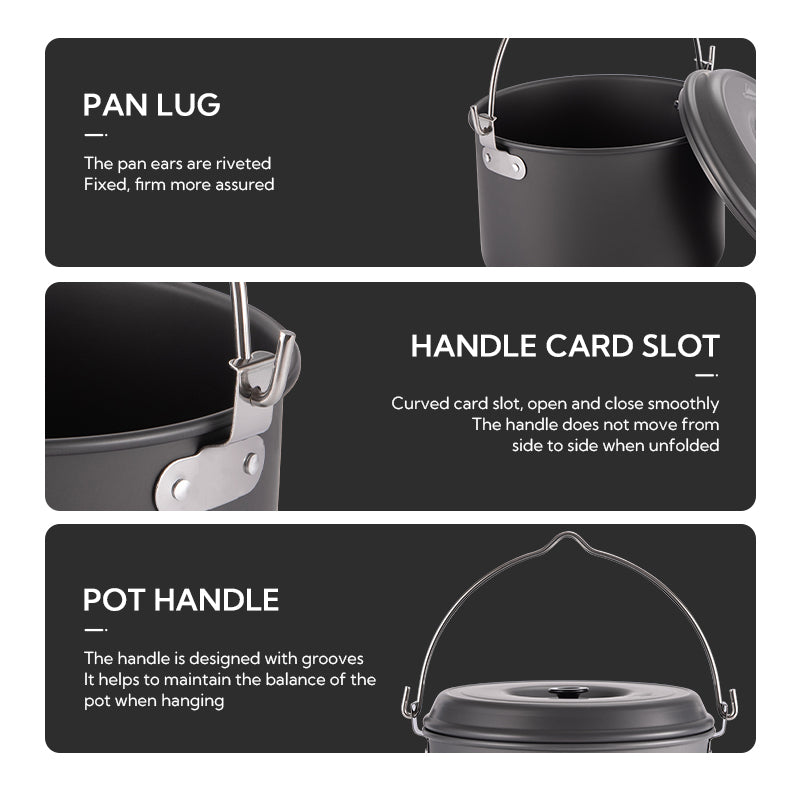 Campingmoon Small Hanging Pot