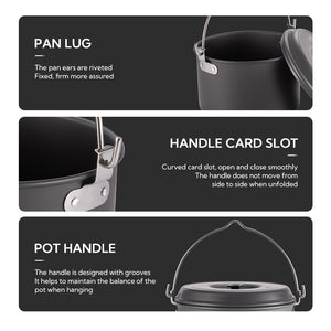 Campingmoon Small Hanging Pot