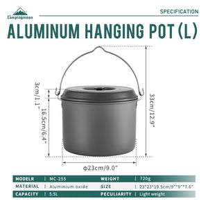 Campingmoon 5.5Qt Cooking Pot MC-255