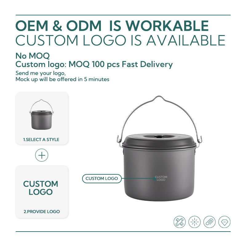 Campingmoon 5.5Qt Cooking Pot MC-255