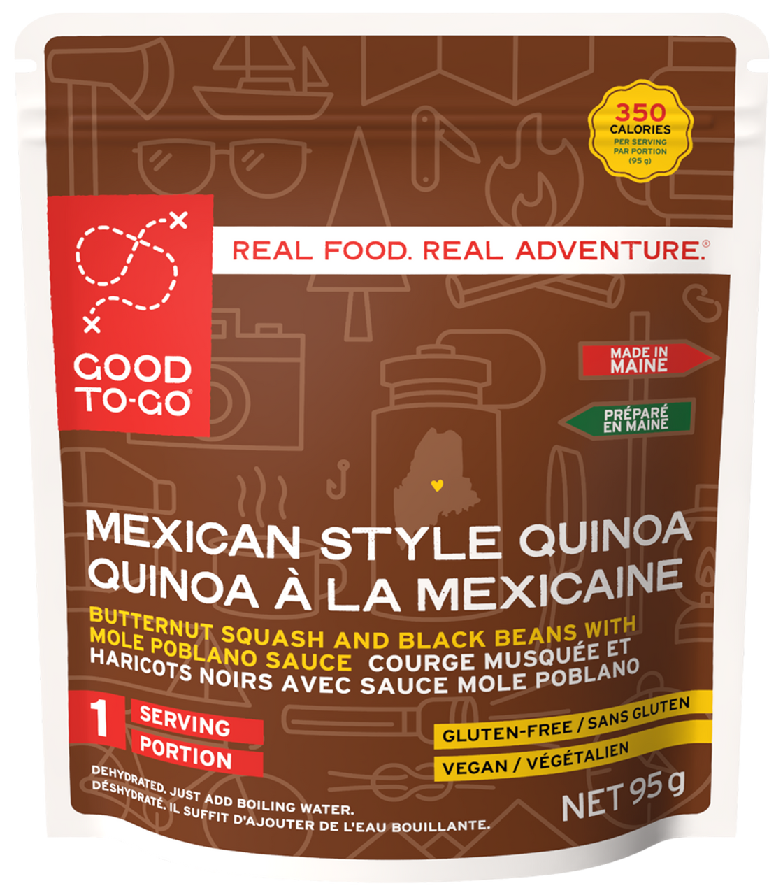 Good To-Go Mexican Quinoa Bowl single serving pouch front