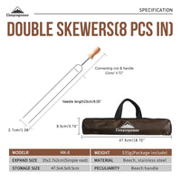 Campingmoon 8-In-1 Grill Fork