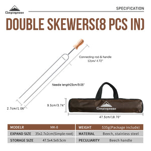 Campingmoon 8-In-1 Grill Fork