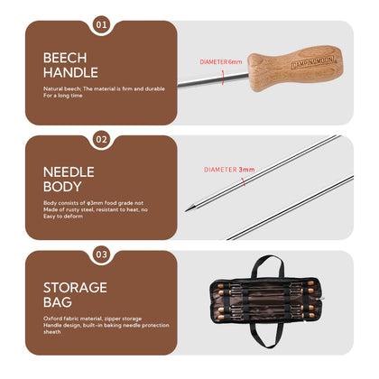 Campingmoon 8-In-1 Grill Fork