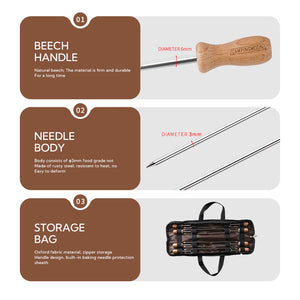 Campingmoon 8-In-1 Grill Fork