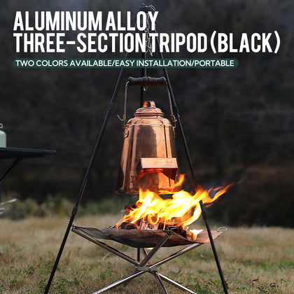 Campingmoon 3-Section Tripod – Black