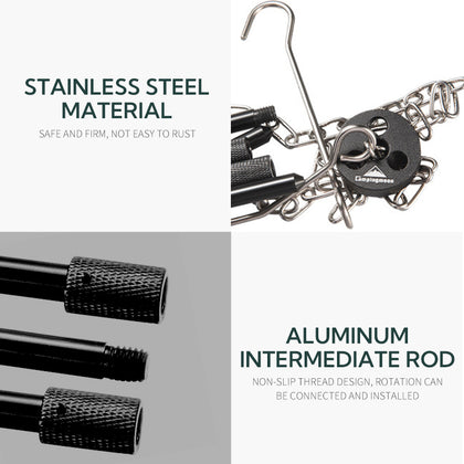 Campingmoon 3-Section Tripod – Black