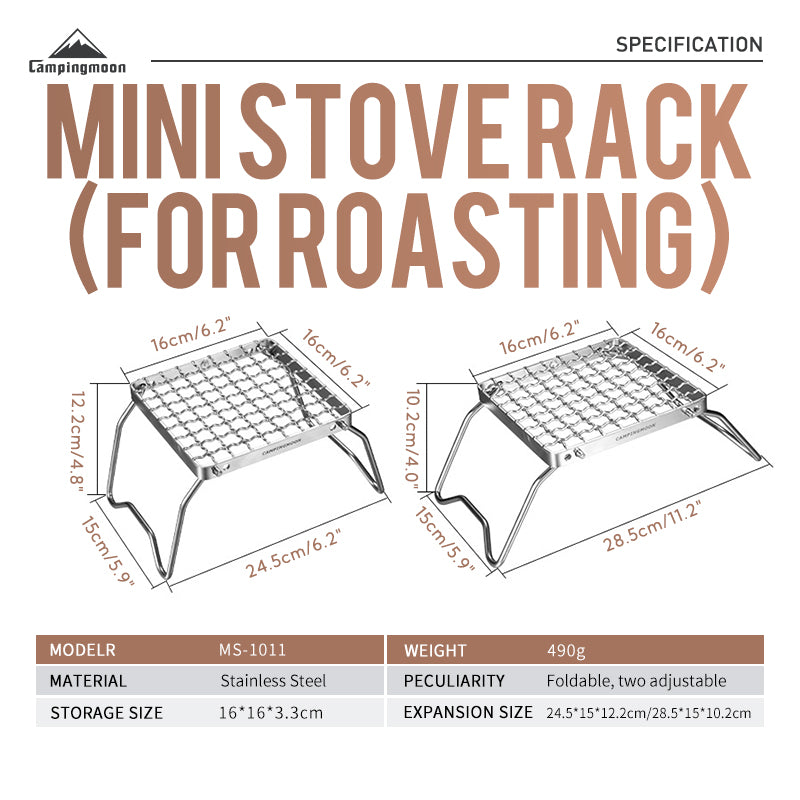 Campingmoon Split Fire Grill MS-1011