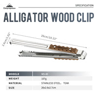 Campingmoon Crocodile Meat Clip