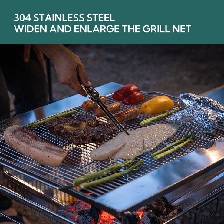 Campingmoon 20X13In Fire Pit Grill MT-035