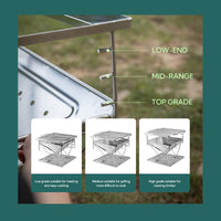 Campingmoon 20X13In Fire Pit Grill MT-035