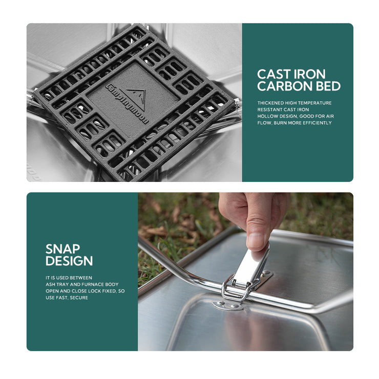 Campingmoon 20X13In Fire Pit Grill MT-035