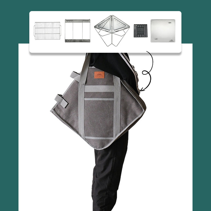 Campingmoon 20X13In Fire Pit Grill MT-035