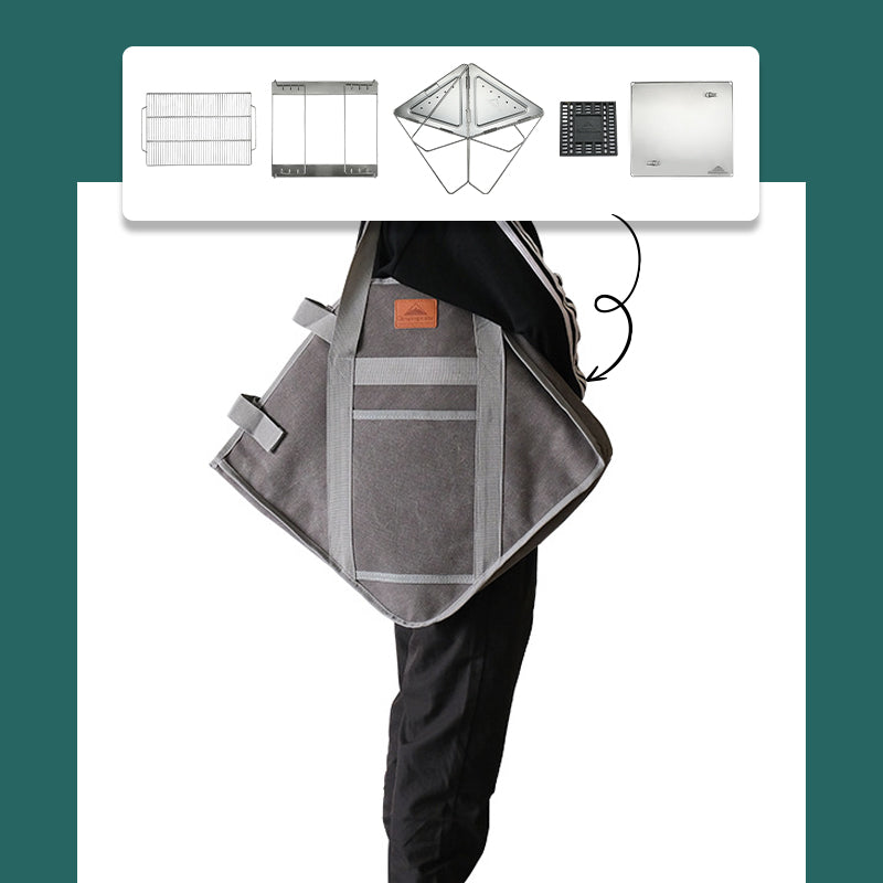 Campingmoon 20X13In Fire Pit Grill MT-035