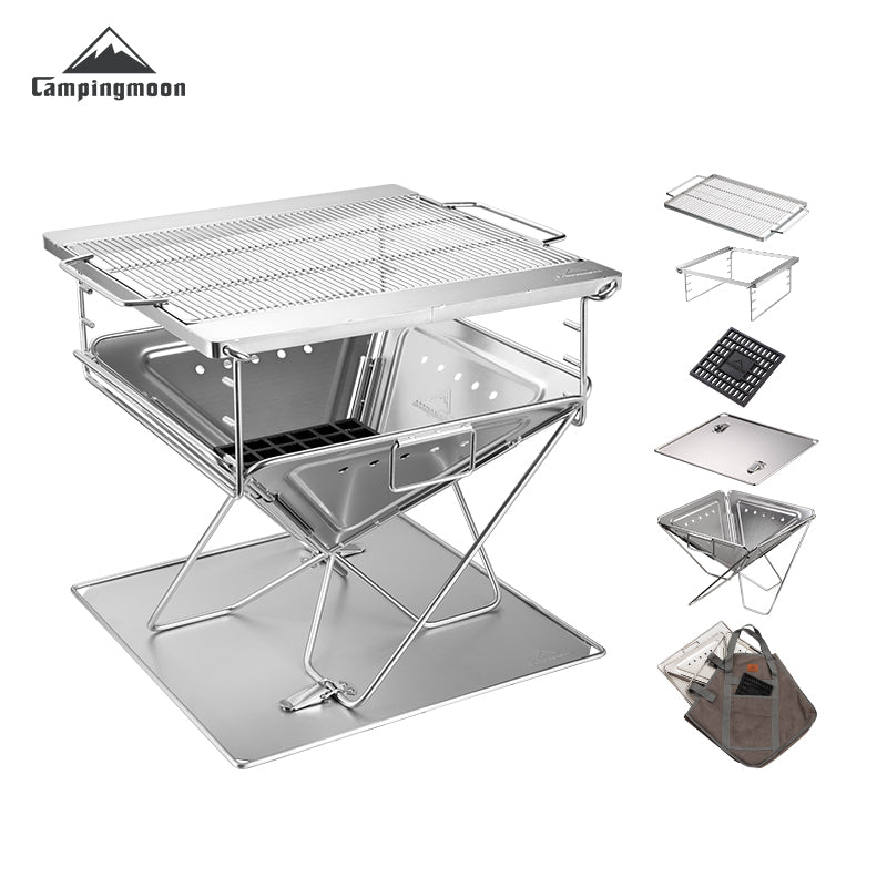 Campingmoon 14In Foldable Grill MT-045