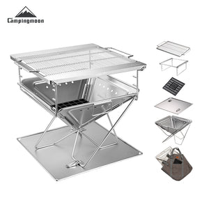 Campingmoon 14In Foldable Grill MT-045