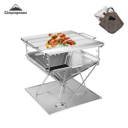 Campingmoon 14In Foldable Grill MT-045