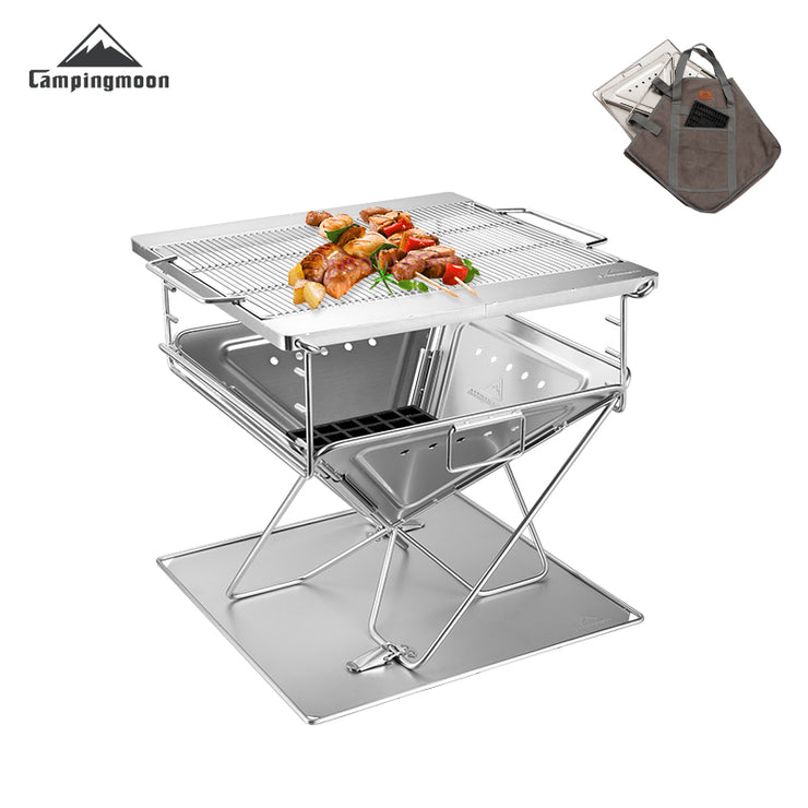 Campingmoon 14In Foldable Grill MT-045