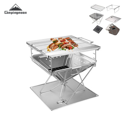 Campingmoon Takibi Fire Pit Grill MT-055