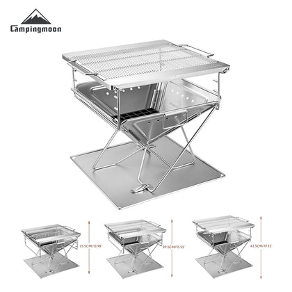 Campingmoon Takibi Fire Pit Grill MT-055