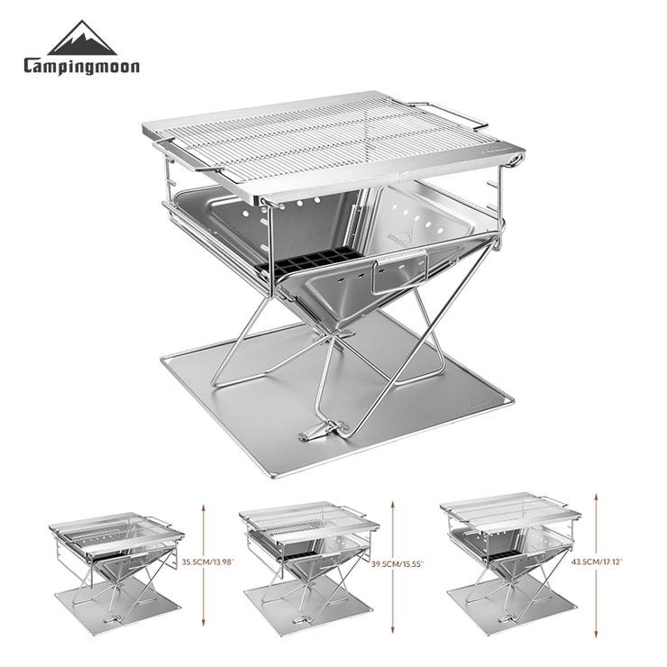 Campingmoon Takibi Fire Pit Grill MT-055