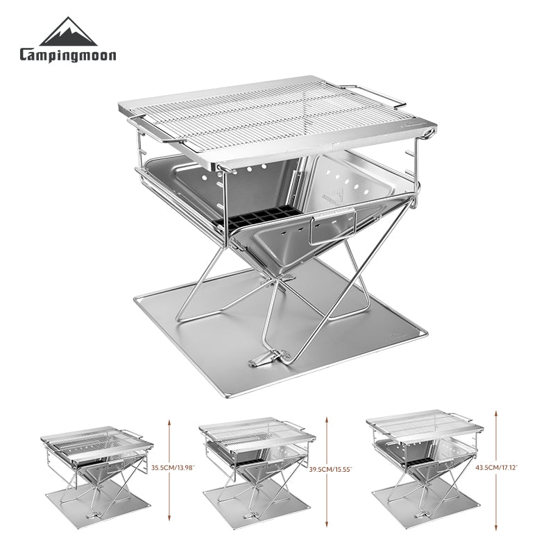 Campingmoon Takibi Fire Pit Grill MT-055