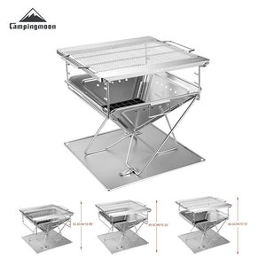 Campingmoon Takibi Fire Pit Grill MT-055