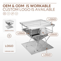 Campingmoon Takibi Fire Pit Grill MT-055