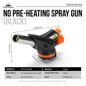 Campingmoon Flame Torch MT-2915-BK