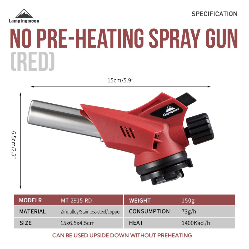 Campingmoon Preheat-Free Spray Gun