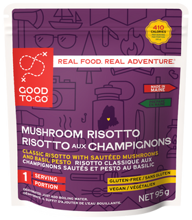 Good To-Go Mushroom Risotto single serving pouch front