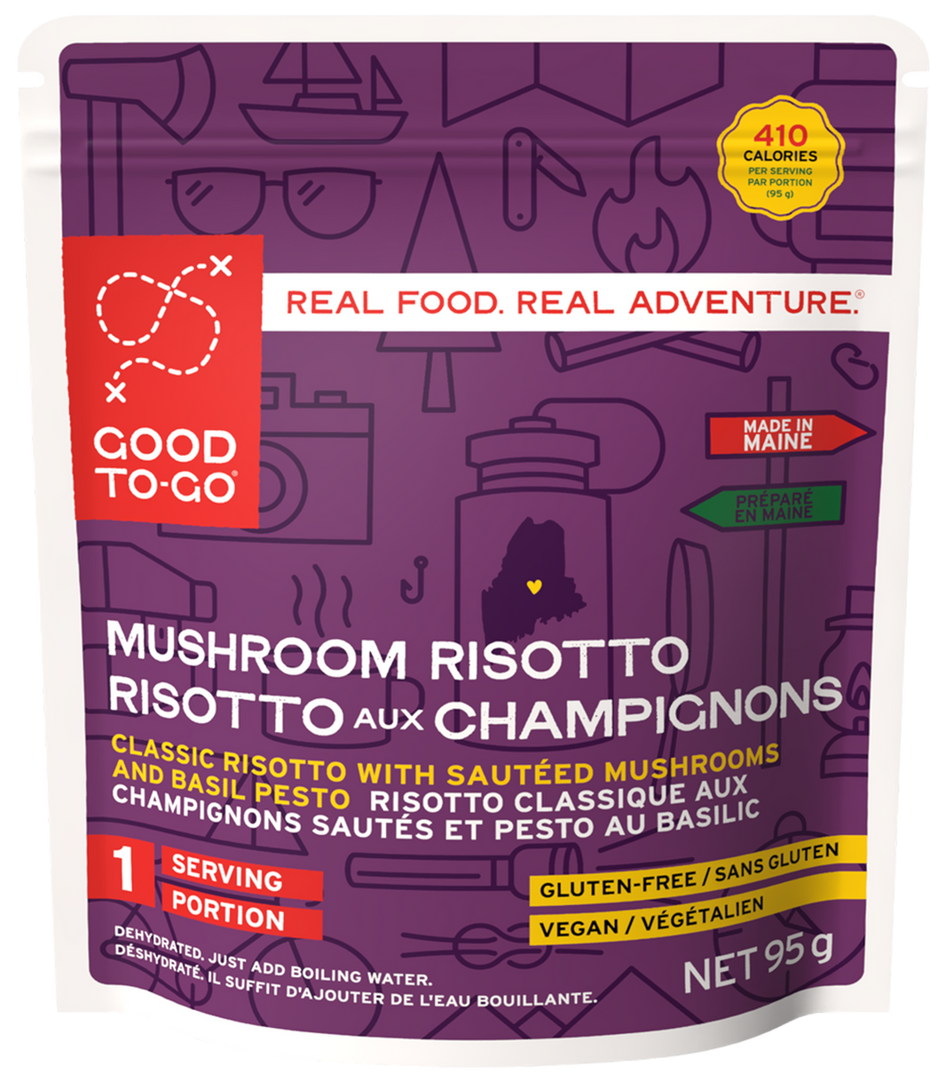 Good To-Go Mushroom Risotto single serving pouch front