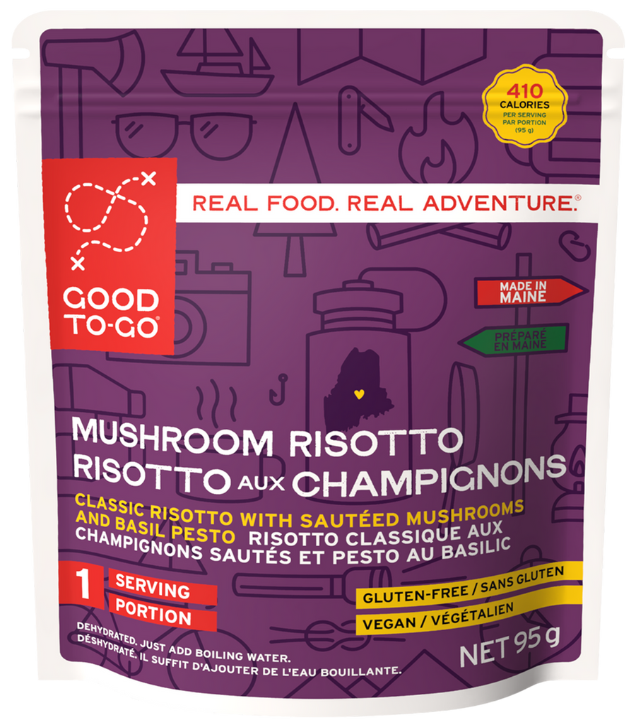 Good To-Go Mushroom Risotto single serving pouch front