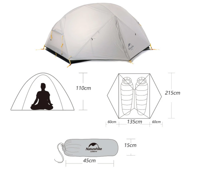 Naturehike Mongar Ultralight 2 Person Tent