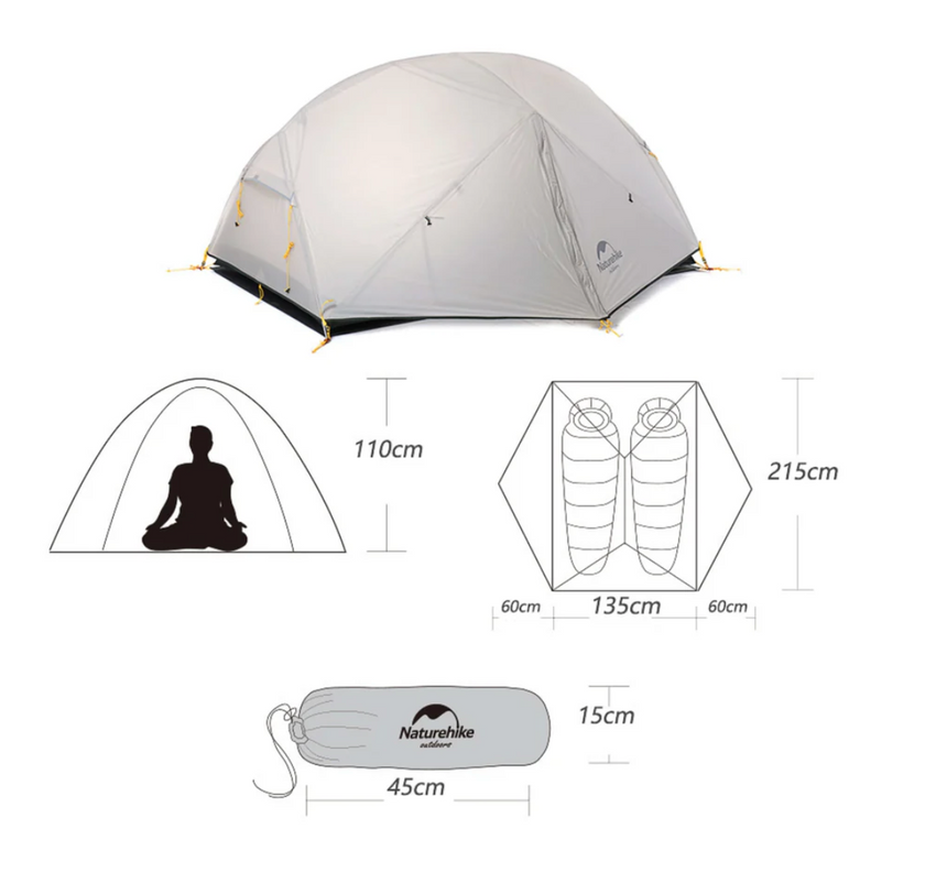 Naturehike Mongar Ultralight 2 Person Tent