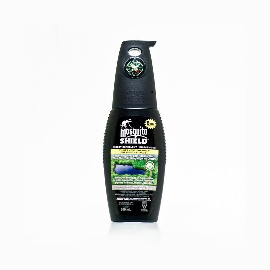 Pompe Mosquito Shield Wilderness Formula (200 ml) – Répulsif anti-moustiques pour conditions extrêmes