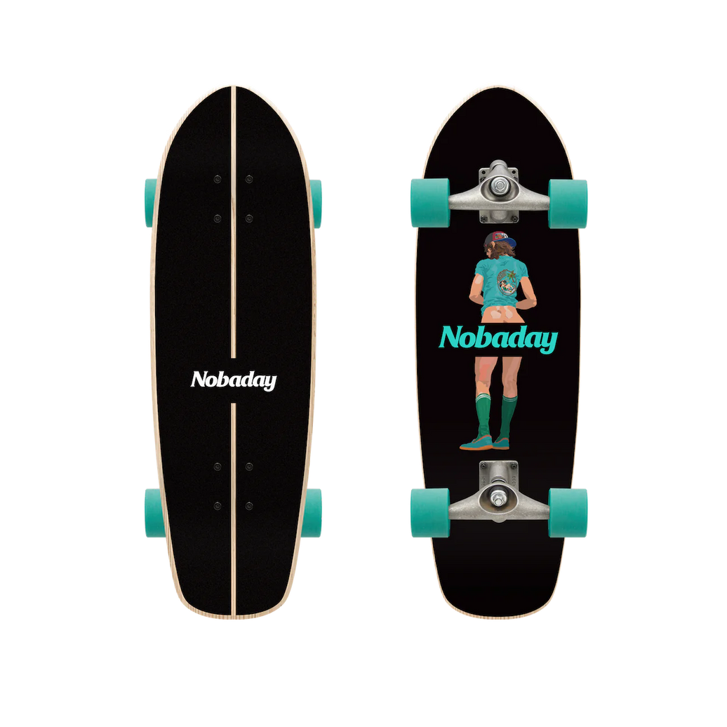 Nobaday 32 Inch Surf Skateboard - Shaka Truce