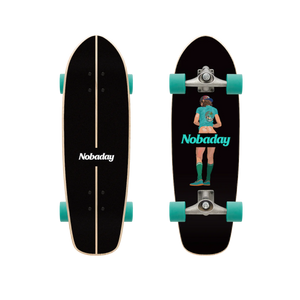 Nobaday 32 Inch Surf Skateboard - Shaka Truce