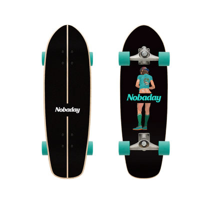 Nobaday 32 Inch Surf Skateboard - Shaka Truce