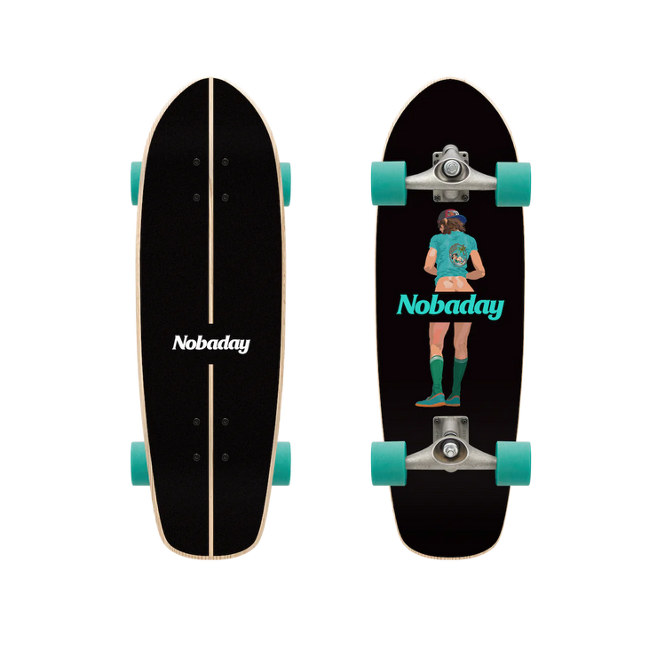 Nobaday 32 Inch Surf Skateboard - Shaka Truce
