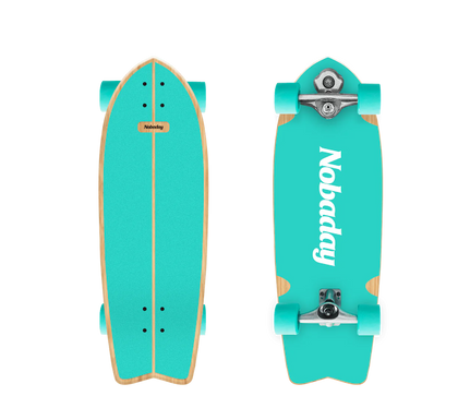 Nobaday 32 Inch Surf Skateboard - Froth Summer
