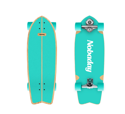 Nobaday 30 Inch Surf Skateboard - Froth Summer